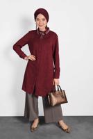 Tesettür giyim KAHVE ALVİNA GENİŞ KESİM PANTOLON T 70038