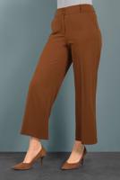Tesettür giyim KAHVE ALVİNA BOL PAÇA PANTOLON 70040	