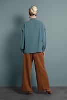 Tesettür giyim KAHVE ALVİNA BOL PAÇA PANTOLON 70040	