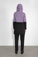 Tesettür giyim SİYAH KAPÜŞONLU ÇİZGİLİ EŞOFMAN TAKIM 1055