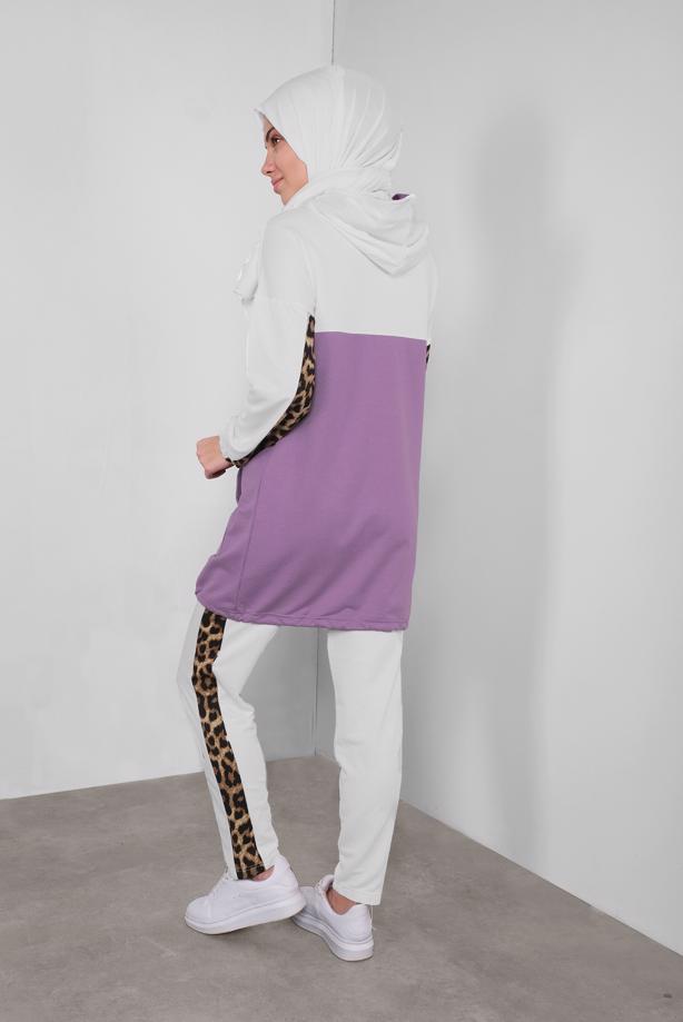 Vêtements hijab  ANIMAL PRINTED TRACKSUIT 1255  - TRENDTESETTÜR