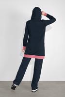 Tesettür giyim LACİVERT KAPÜŞONLU İKİ RENK İKİLİ EŞOFMAN TAKIM  2708