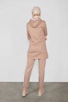 Tesettür giyim KAHVE FİLELİ İKİLİ EŞOFMAN TAKIM 3155 