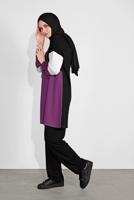 Tesettür giyim SİYAH DÜĞMELİ EŞOFMAN TAKIMI 3236