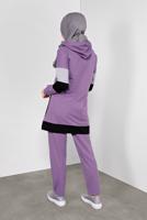 Tesettür giyim MOR RENKLİ 2Lİ PANTOLONLU EŞOFMAN TAKIMI 5255
