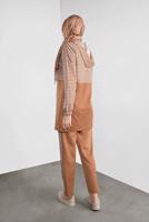 Tesettür giyim TABA KAZAYAĞI DESENLİ EŞOFMAN TAKIM  6346 