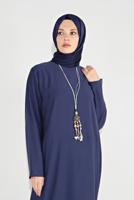 Tesettür giyim LACİVERT DÖKÜMLÜ TUNİK 20225