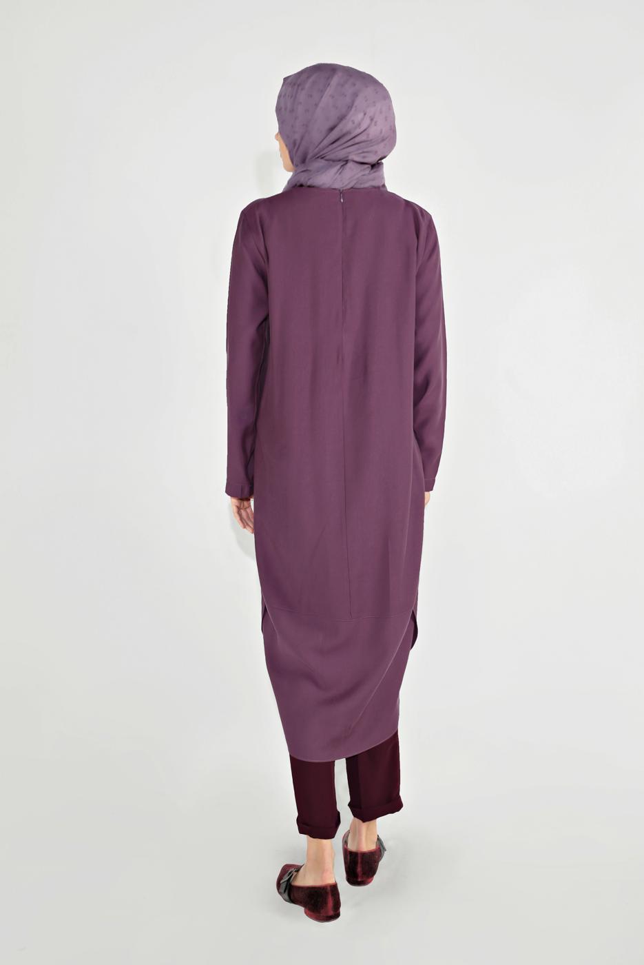 Tesettür giyim MÜRDÜM DÖKÜMLÜ TUNİK 20225