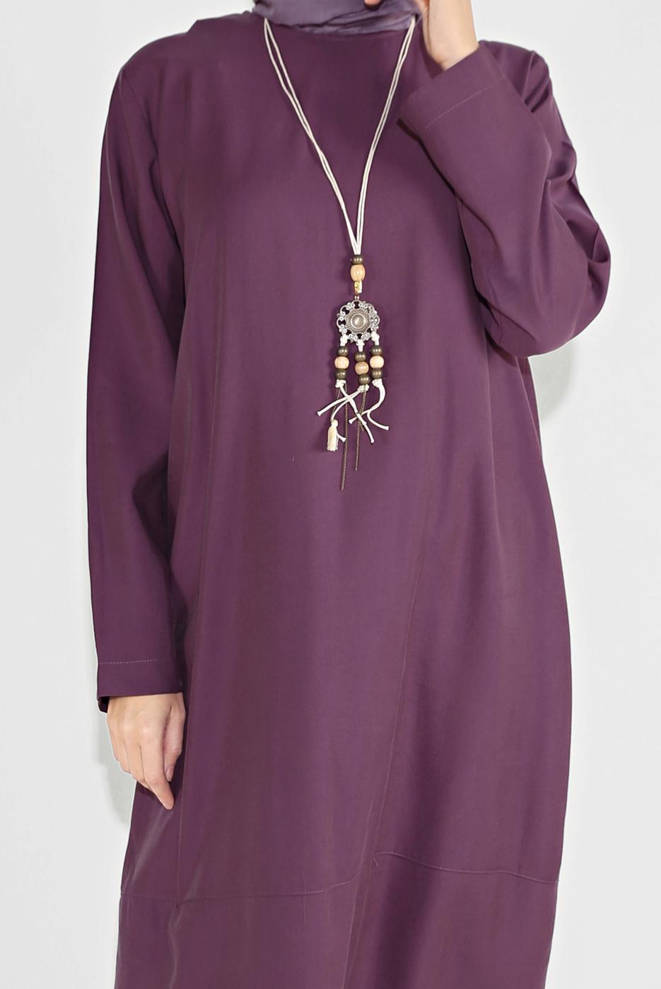 Tesettür giyim MÜRDÜM DÖKÜMLÜ TUNİK 20225