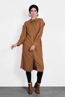 Tesettür giyim TABA ALVİNA FİYONK YAKA TUNİK 40114	