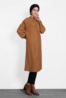 Tesettür giyim TABA ALVİNA FİYONK YAKA TUNİK 40114	