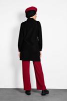 Tesettür giyim SİYAH ALVİNA DÜĞMELİ KADİFE TUNİK 40283