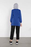 Vêtements hijab BLEU MARINE TUNIQUE SPORT À CAPUCHE 0302 