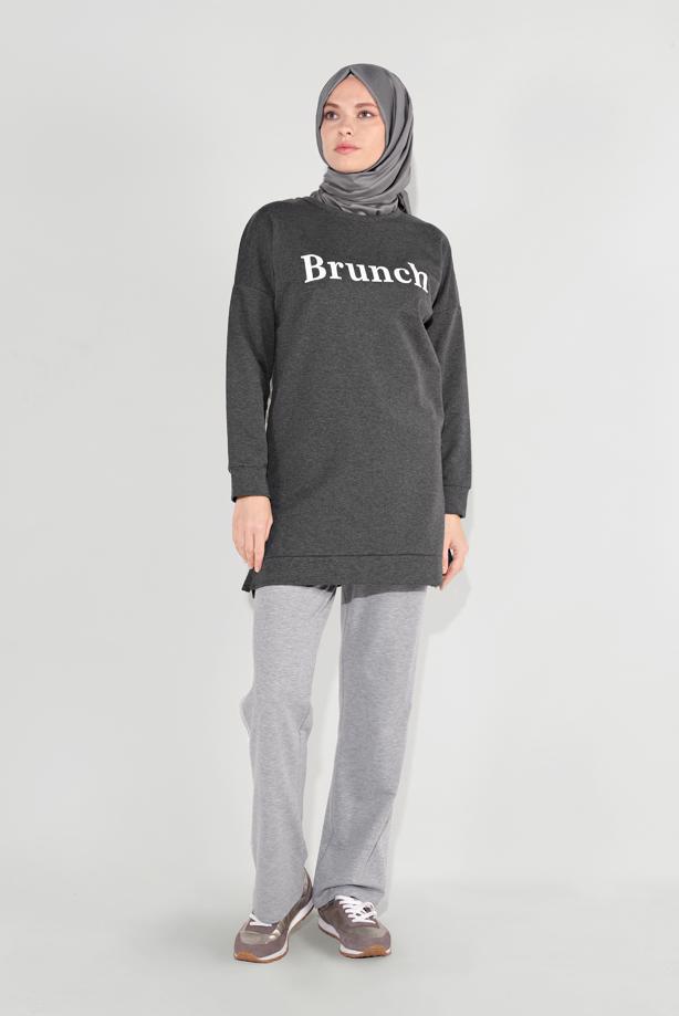 Tesettür giyim  BASKILI TUNİK 1001 - TRENDTESETTÜR