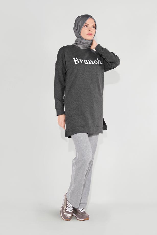 Tesettür giyim  BASKILI TUNİK 1001 - TRENDTESETTÜR