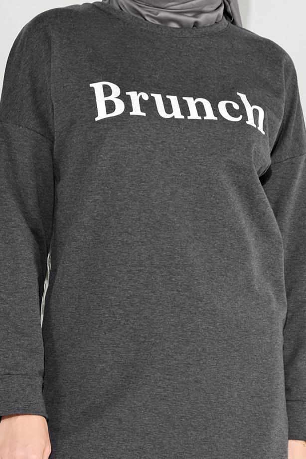 Tesettür giyim  BASKILI TUNİK 1001 - TRENDTESETTÜR