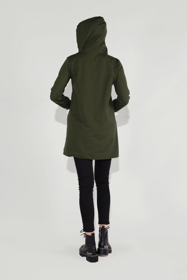 Tesettür giyim  KAPÜŞONLU TUNİK 3001 - TRENDTESETTÜR