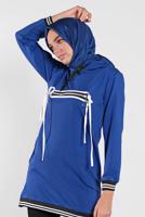 Vêtements hijab BLEU MARINE TUNIQUE SPORT À ZIPPÉ 3302