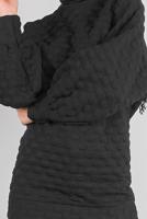 Tesettür giyim SİYAH PONPON DESENLİ  TUNİK 9234 