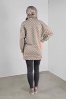 Hijab clothing BEIGE TUNIC WITH BOBBLES 9234 