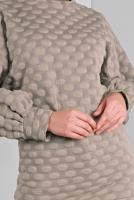 Hijab clothing BEIGE TUNIC WITH BOBBLES 9234 