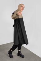 Vêtements hijab BRUN TRENCH-COAT AVEC CEINTURE 06001 