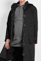 Tesettür giyim SİYAH ALVİNA KAPÜŞONLU SPOR TRENÇKOT 10012