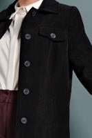 Hijab clothing BLACK ALVINA CORDUROY TRENCH-COAT 10140