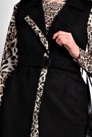 Tesettür giyim SİYAH ALVİNA SÜET YELEK T 40306