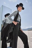 Tesettür giyim SİYAH ALVİNA ASİMETRİK KESİM SALAŞ YELEK 40417