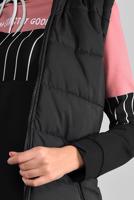 Vêtements hijab NOIR DOUDOUNE À CAPUCHE EN EFFET FOURRURE 1000 