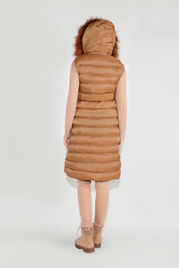 Vêtements hijab  FAUX-FUR-TRIM HOODED GILET 1932 - TRENDTESETTÜR