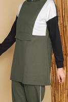 Vêtements hijab KAKI T 7356 NSS-2&prime;Lİ PANT. EŞOFMAN TAKIM