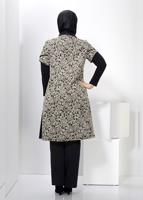 Vêtements hijab BEIGE VESTE À MOTIFS ALVINA TRICOT 2433