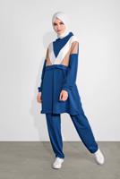 Tesettür giyim LACİVERT KAPÜŞONLU TAKIM 5336