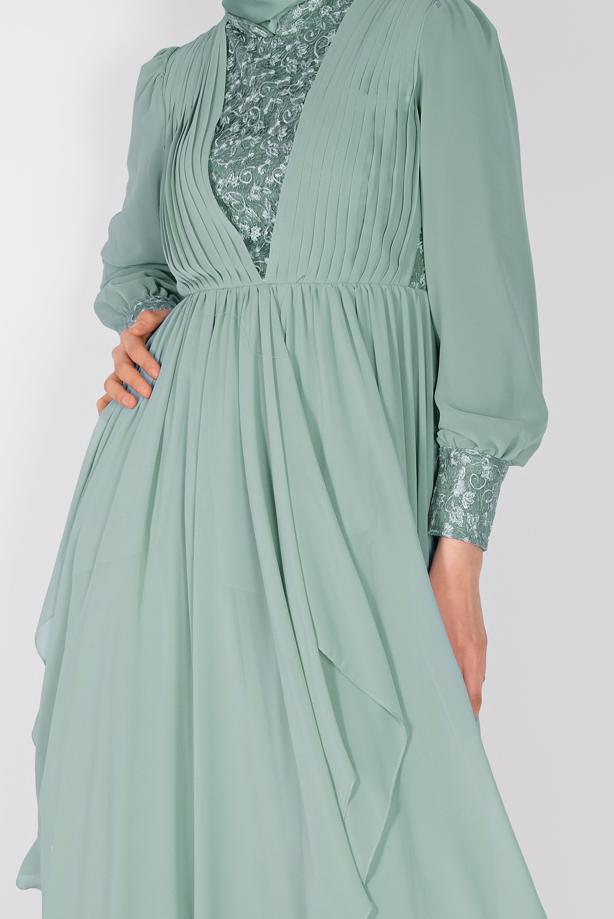 Vêtements hijab  EMBROIDERED EVENING DRESS  42110  - TRENDTESETTÜR