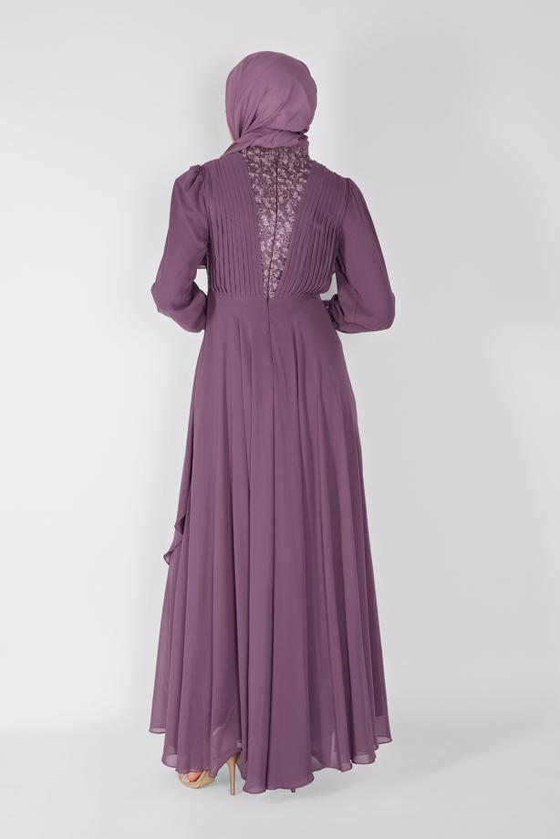 Vêtements hijab  EMBROIDERED EVENING DRESS  42110  - TRENDTESETTÜR