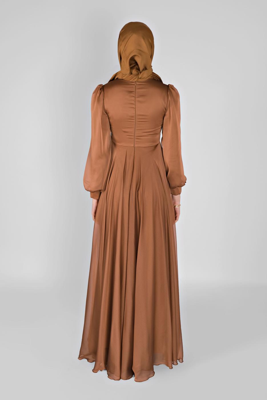 Hijab clothing TABA BEAD EMBROIDERED EVENING DRESS 43110 