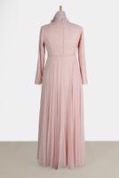 Vêtements hijab POUDRE ROBE DE SOIRÉE EN DENTELLE ALVİNA 5479