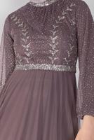 Vêtements hijab ROSE ROBE DE SOIRÉE EN TULLE  72110 