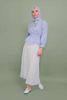 Vêtements hijab BLEU CHEMISIER  052 