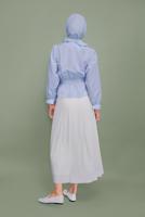 Vêtements hijab BLEU CHEMISIER  052 