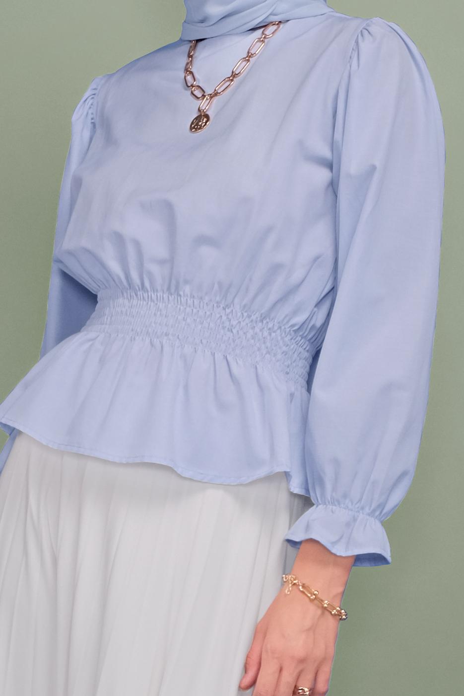 Vêtements hijab BLEU CHEMISIER  052 