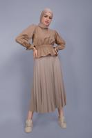 Vêtements hijab BRUN CHEMISIER  052 