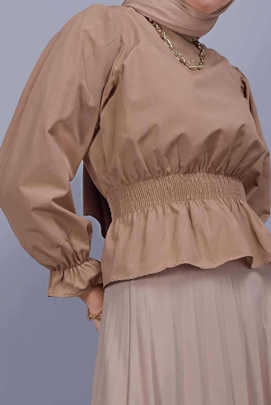 Vêtements hijab BRUN CHEMISIER  052 