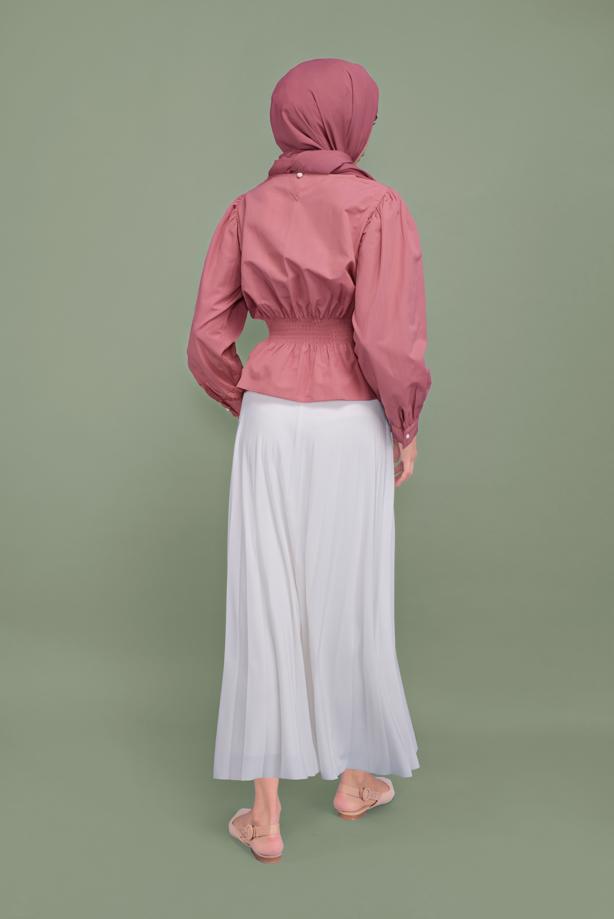 Vêtements hijab  ELASTIC AT THE WAIST BLOUSE 502  - TRENDTESETTÜR