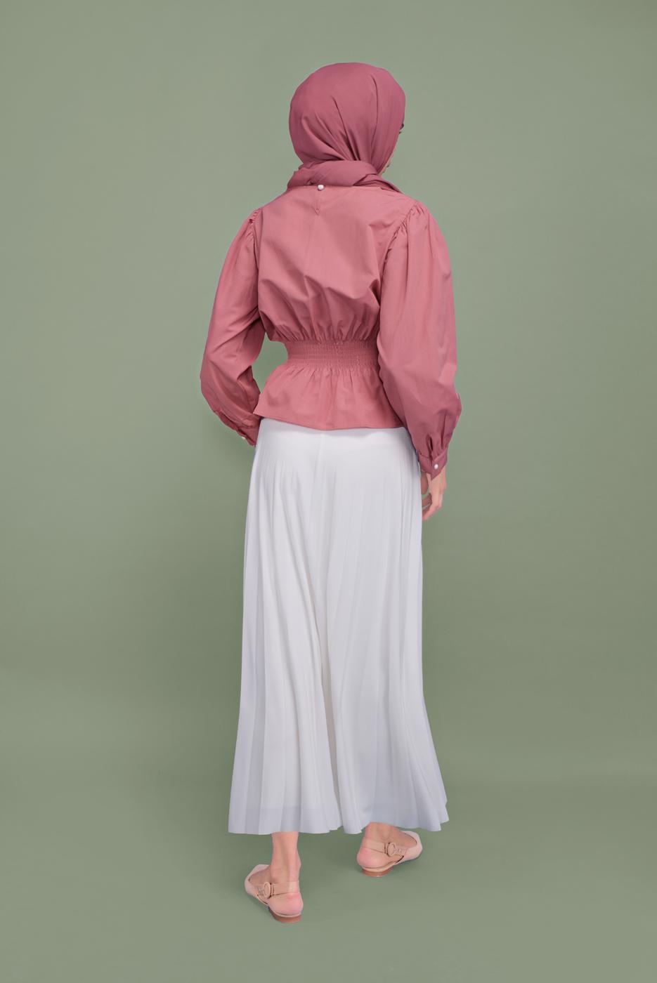 Vêtements hijab ROSE CHEMISIER ÉLASTIQUE À LA TAILLE 502