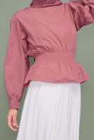 Vêtements hijab ROSE CHEMISIER ÉLASTIQUE À LA TAILLE 502