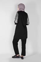 Vêtements hijab NOIR VESTE DE SURVÊTEMENT  4166 