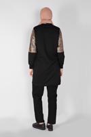 Vêtements hijab NOIR VESTE DE SURVÊTEMENT  4166 